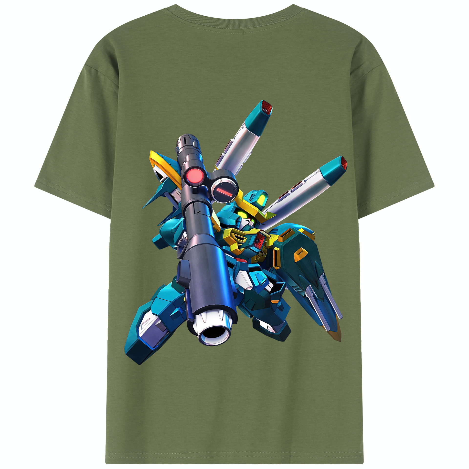 （画像用） 機動戦士ガンダム Mobile Suit Gundam 綿100％半袖Tシャツ（背面プリント）